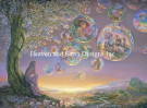 Heaven And Earth Designs(HAED)クロスステッチ Supersized The Bubble Tree チャート Michele Sayetta/Josephine Wall 刺しゅう 夕暮れ しゃぼん玉 バブル スーパーサイズ アメリカ 全面刺し 上級 