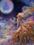 Heaven And Earth Designs(HAED)クロスステッチ Supersized Fly Me To The Moon チャート Michele Sayetta/Josephine Wall 刺しゅう 月 スーパーサイズ 満月 妖精 フェアリー 蛾 アメリカ 全面刺し 上級 